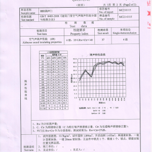 隔聲門檢測報告